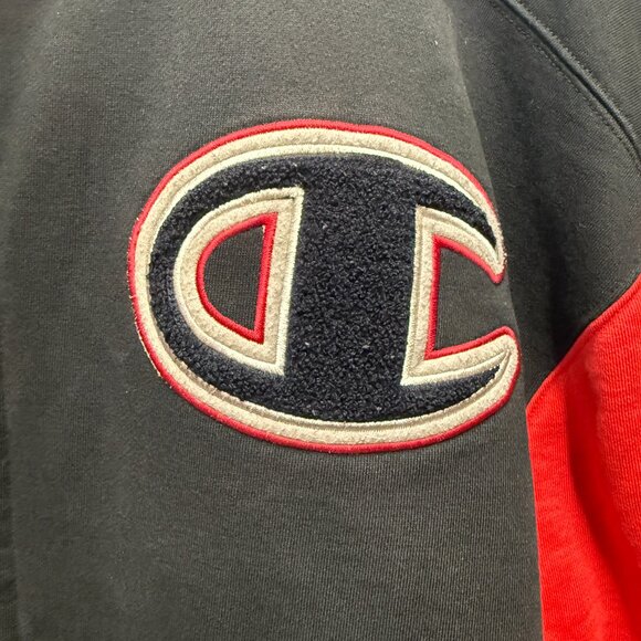 VTG Champion Varsity Letterman Jacket Mens XL Red Snap Front Quilted Big C Logo - Picture 4 of 16